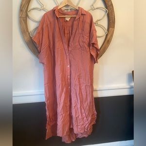 Free People Maxi Shirt Dress